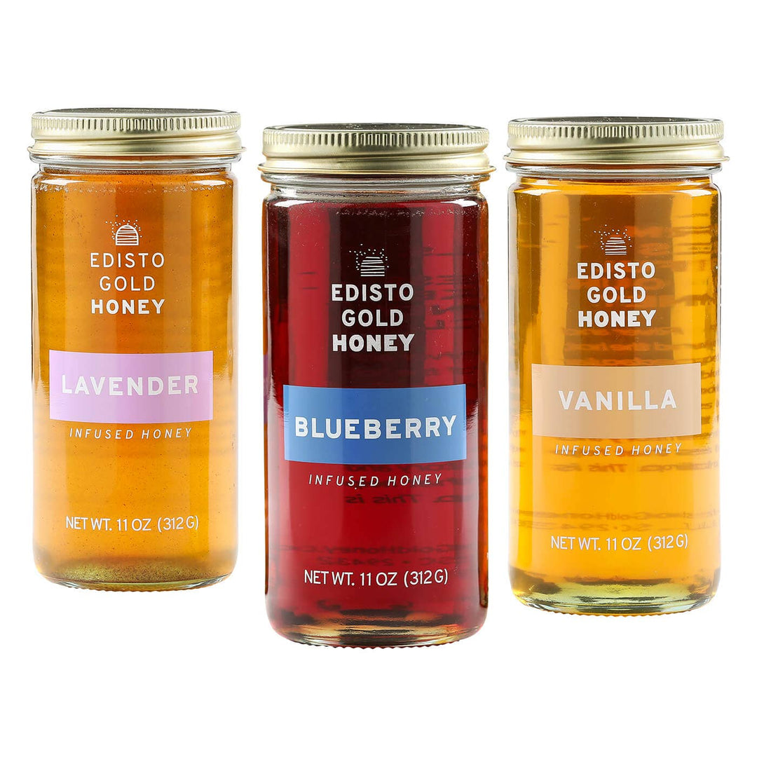 3-Pack Flavor-Infused Raw Honey Gift Set