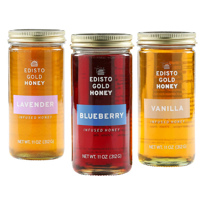 3-Pack Flavor-Infused Raw Honey Gift Set
