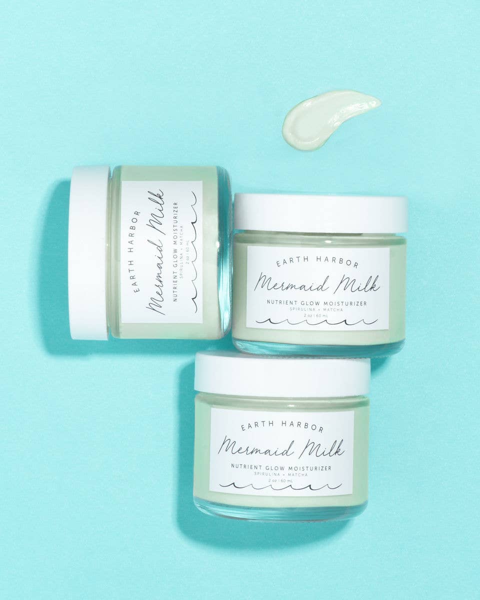 MERMAID MILK Superfood Moisturizer: Matcha + Spirulina: 2 oz