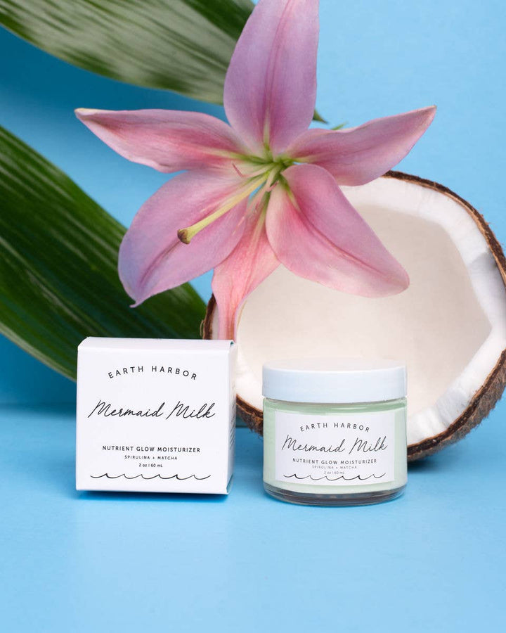 MERMAID MILK Superfood Moisturizer: Matcha + Spirulina: 2 oz