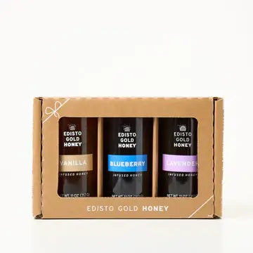 3-Pack Flavor-Infused Raw Honey Gift Set