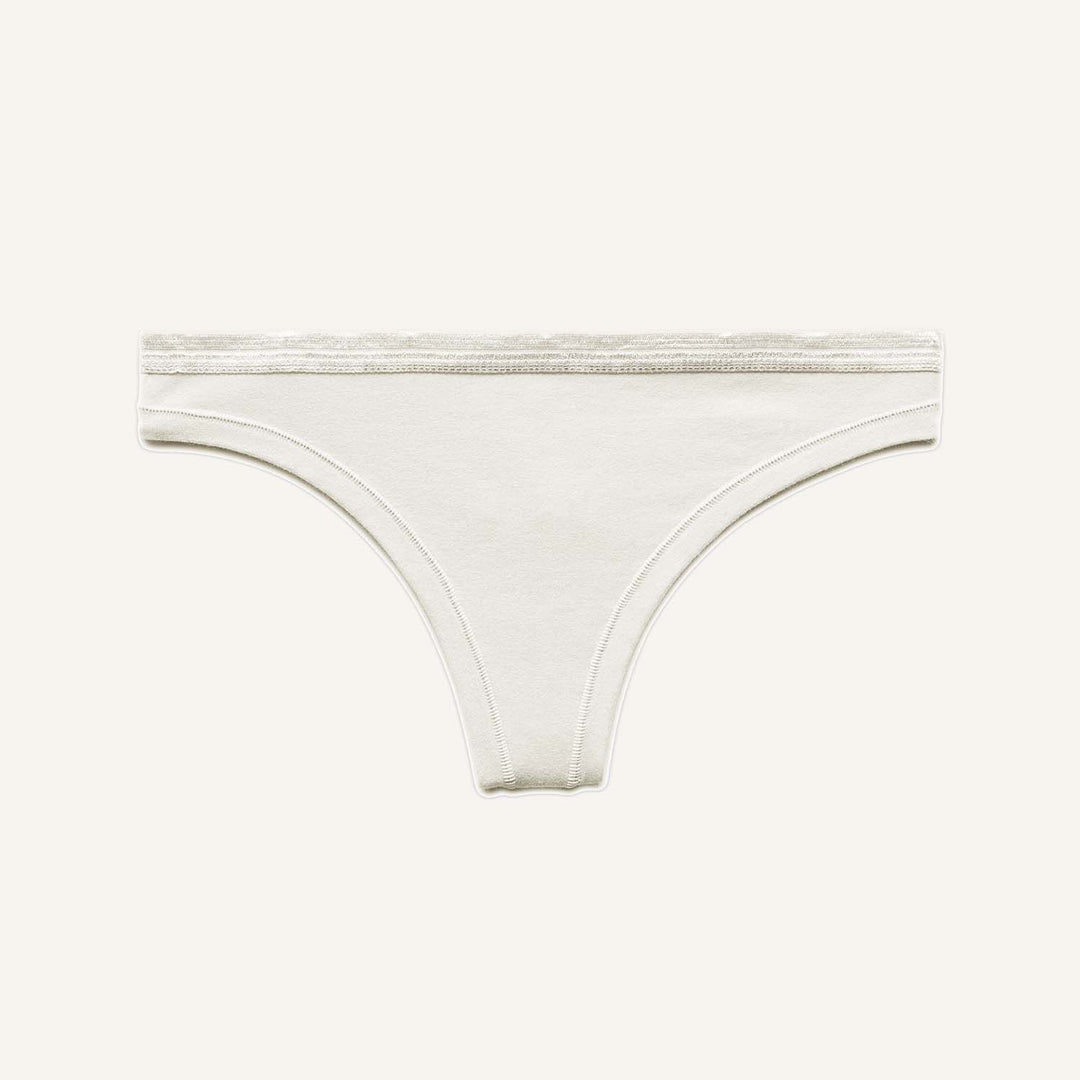 Women's Organic Cotton Low-Rise Thong Underwear Cloud Nine: Cloud Nine / M