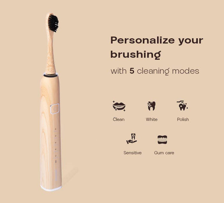 Electric Bamboo Toothbrush| Compostable Head