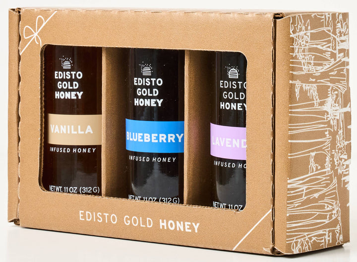 3-Pack Flavor-Infused Raw Honey Gift Set