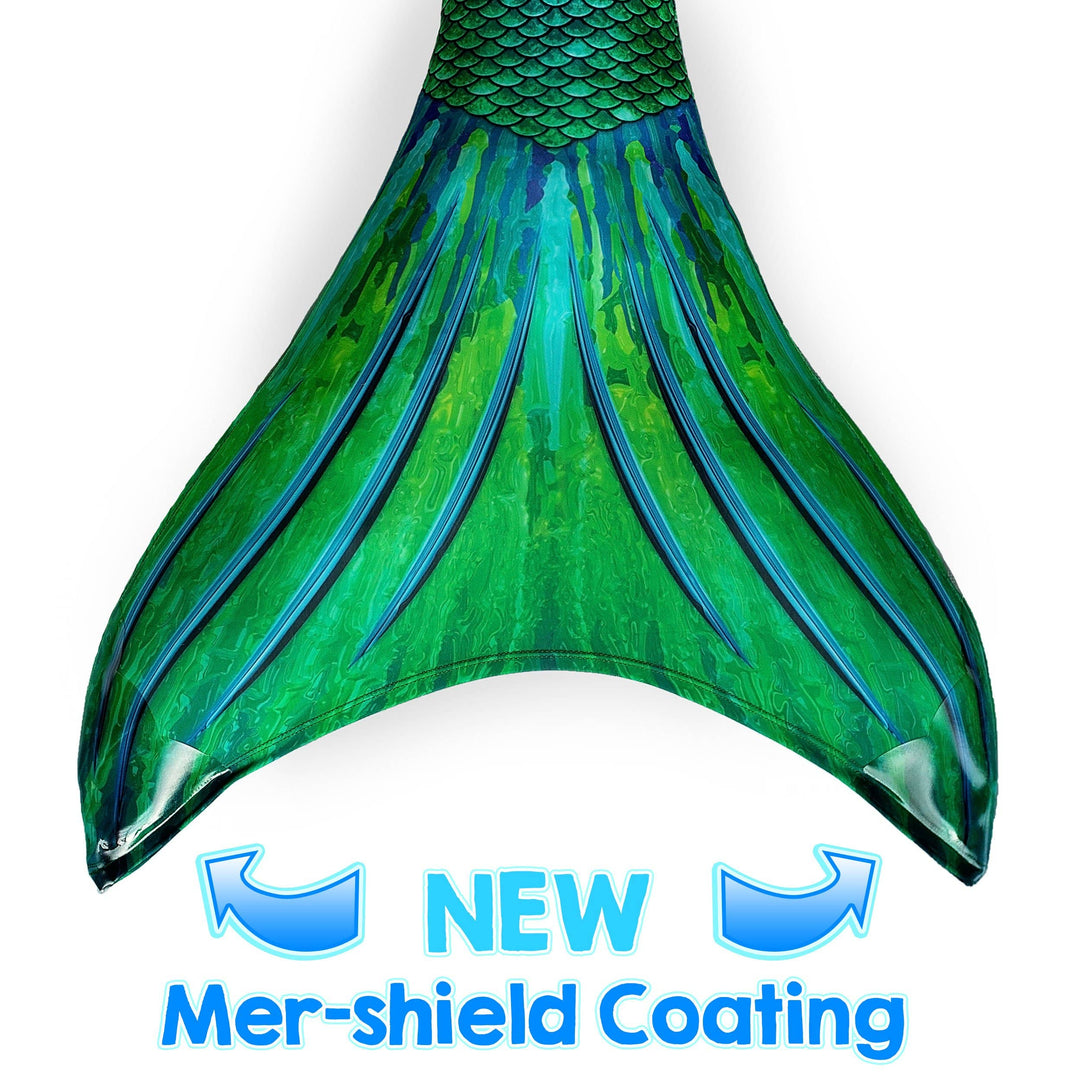 Siren Green Mermaid Tail Skin clothing for kids, girls, teens, and women: JS - Misses 4 - 6